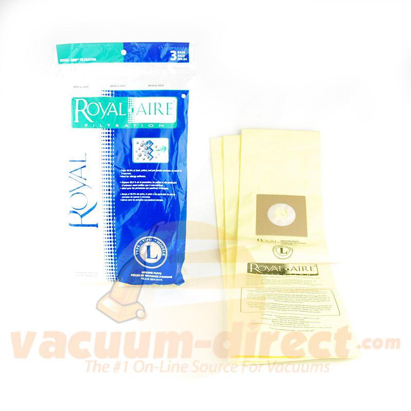 Royal Type L Allergen Filtration Vacuum Bags 3 Pack Genuine Royal AR10165