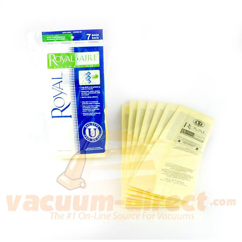 Royal Type U Royal-Aire Filtration Vacuum Bags 7 Pack Genuine Royal 81-2428-08