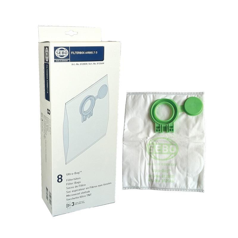 SEBO Airbelt D4 Series Filter Bag Box 8120AM