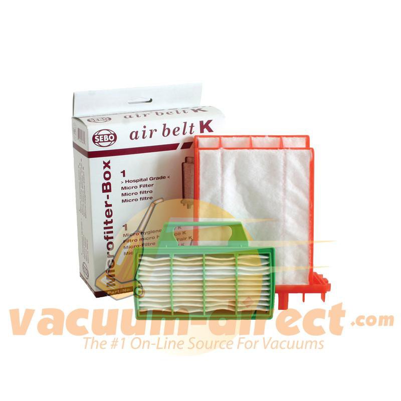 SEBO K Series Filter Set 1 Micro Filter and 1 Exhaust Filter 6696AM