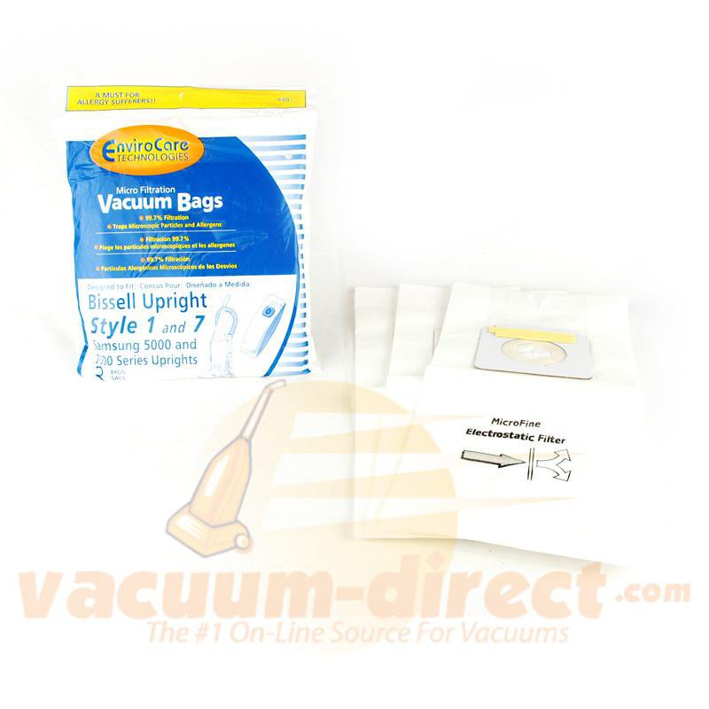Samsung 5000 & 7000 Series Generic Micro Filtration Vacuum Bags by EnviroCare 3 Pack 840 SMR-1415
