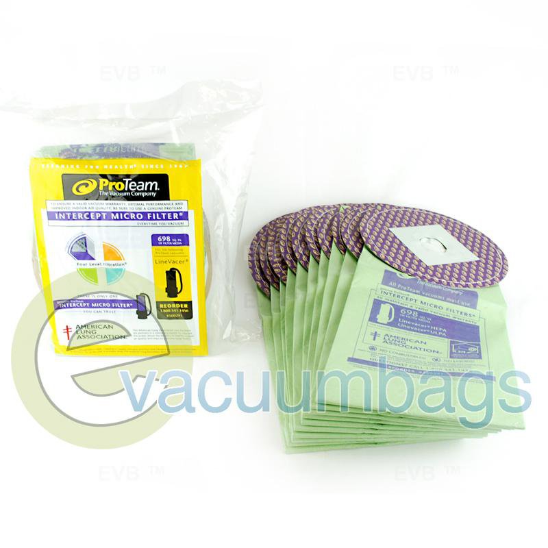 ProTeam LineVacer Intercept Micro Filter Vacuum Bags 10 Pack  100291 14-2450-02