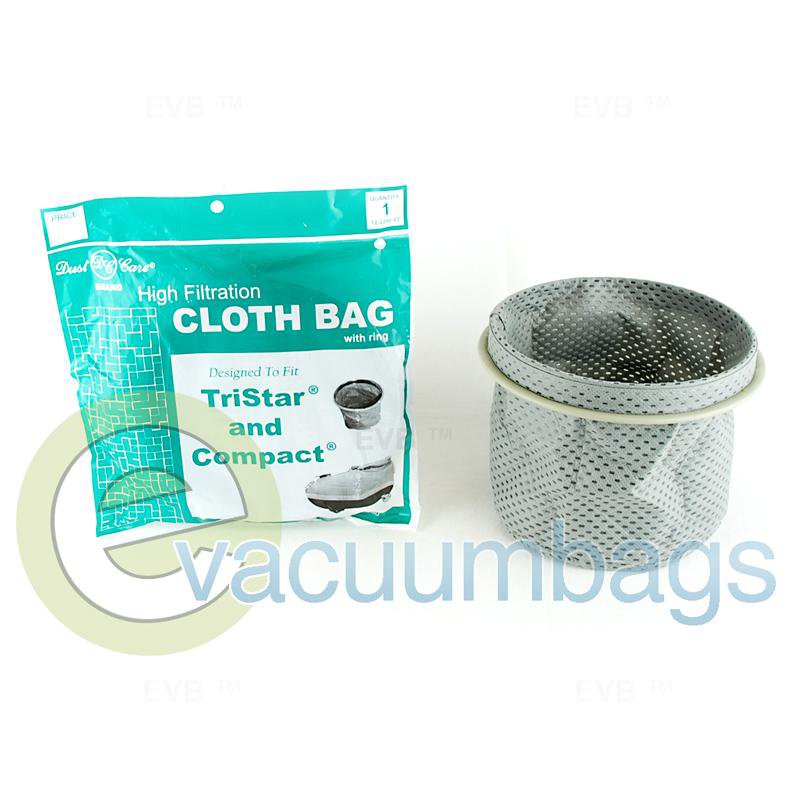 Compact TriStar Canister Cloth Vacuum Bag with Ring by Dust Care 1 pc.  12-2200-02 12-2200-02