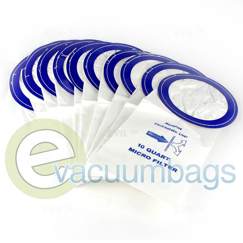 ProTeam 10 Quart Micro-Lined Paper Vacuum Bags Generic 10 Pack  180 14-2421-09