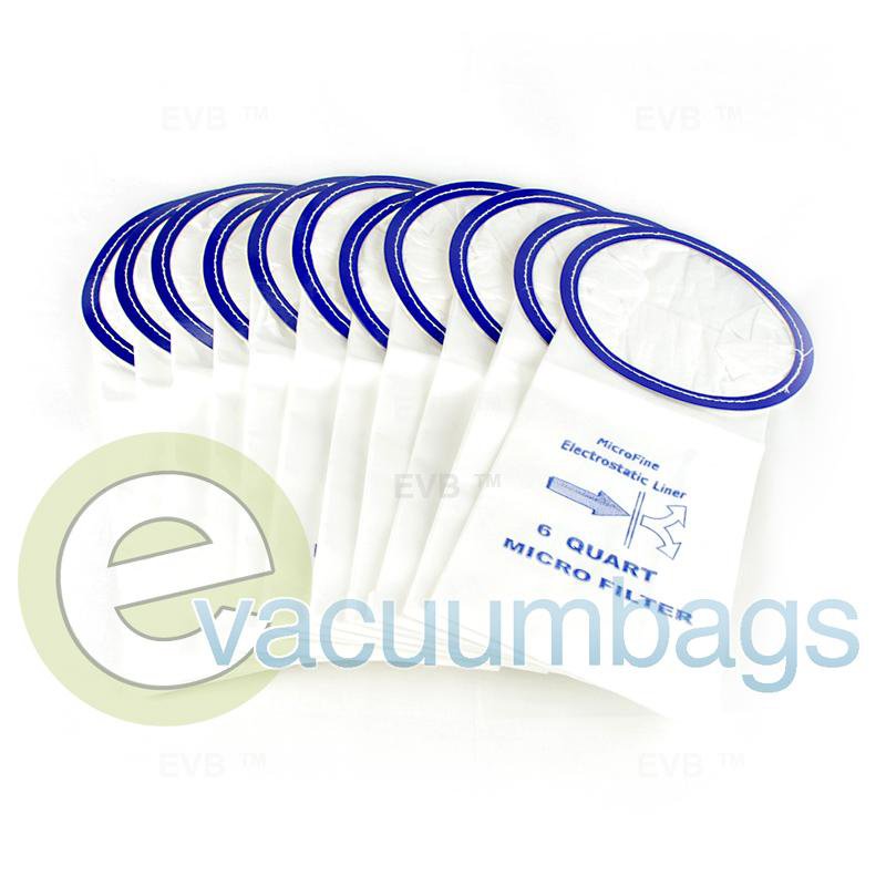 ProTeam 6 Quart Micro-Lined Paper Vacuum Bags Generic 10 pack  181 14-2422-06