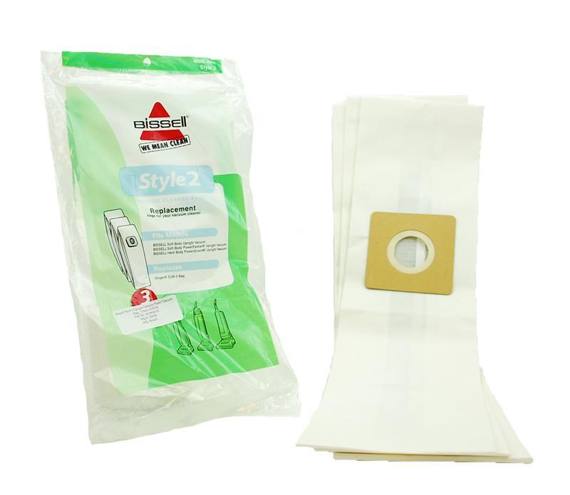 Bissell Style 2 Upright & Singer SUB-3 Vacuum Bags 3 Pack 19-2406-02