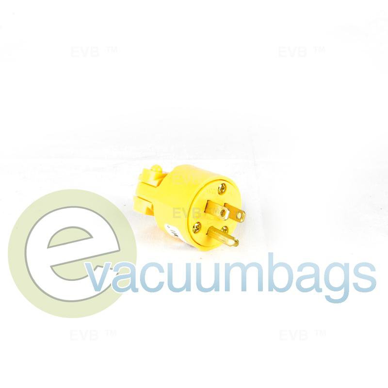 Fit All Commercial Grade Wiring 4867-BOX 3 Wire Grounded Vinyl Plug Yellow 1 pc.  4867 32-5624-64