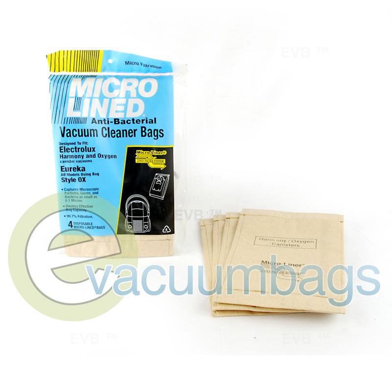 Electrolux & Eureka Canister Micro-Lined Paper Vacuum Bags by DVC 4 Pack  464287 EXR-14455