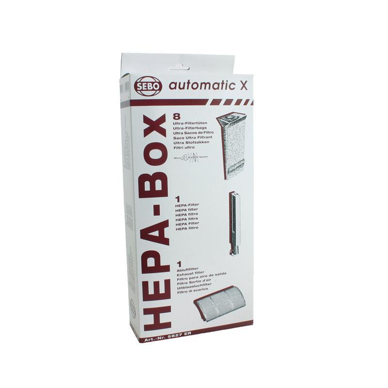 SEBO Automatic X Series HEPA Service Box Bags & Filters 5827ER