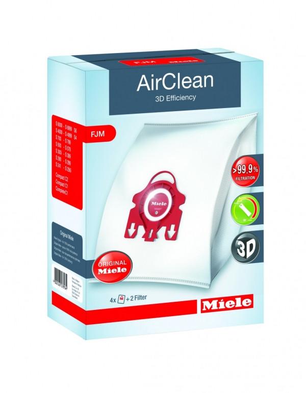Miele FJM AirClean 3D Efficiency Vacuum Bags Box of 4 Bags 10123220