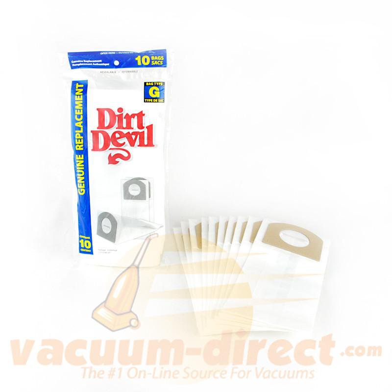 Dirt Devil Type G Vacuum Bags for H& Vacs 10 Pack 85-2406-04