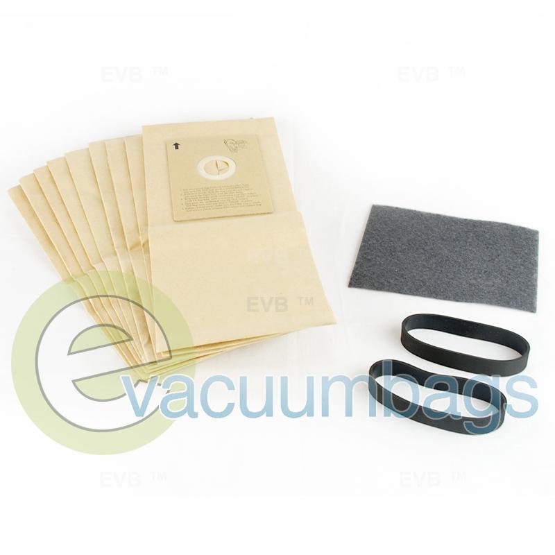 Shark Euro-Pro EP700 Ultra Lightweight Upright Paper Vacuum Bags 9 Pack + 1 Filter + 1 Belt  XSD700 EU-14000