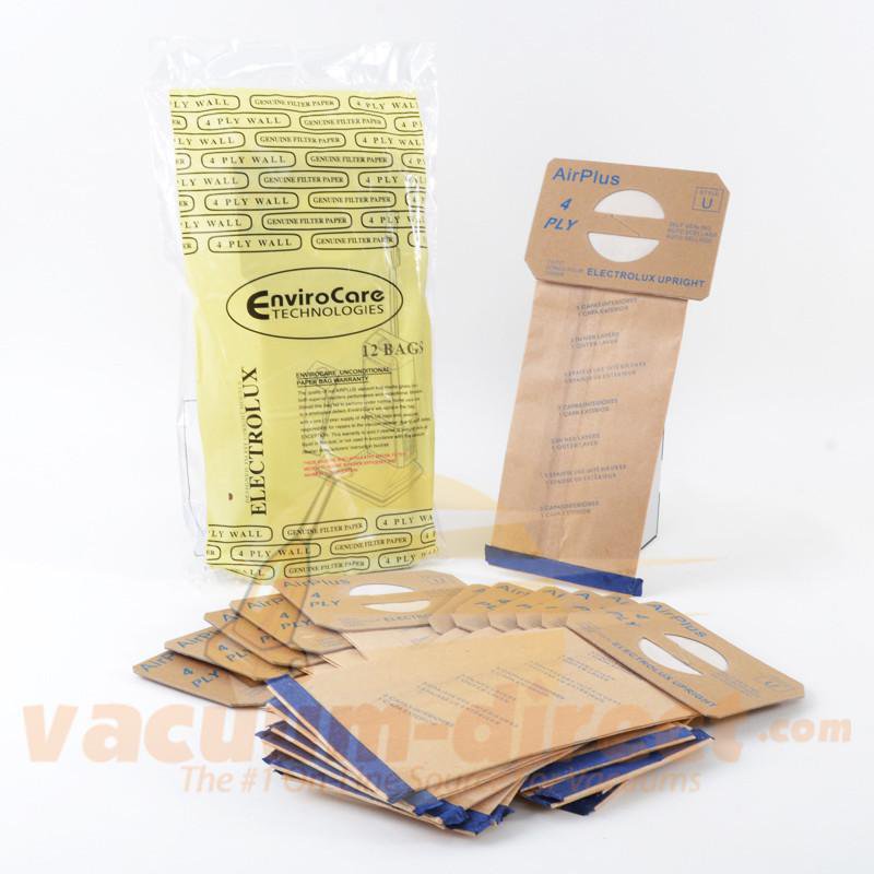 Electrolux Style U 4-Ply Generic Upright Vacuum Bags by Envirocare 12 Pack  138FP 26-2455-07