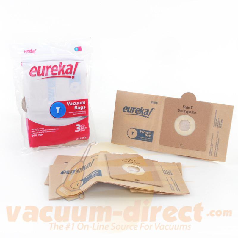Eureka Style T  970 & 980 Series Canister Vacuum Bags 3 Pack E-61555