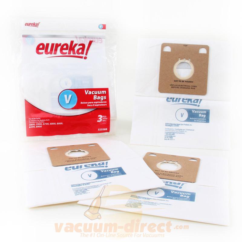 Eureka Style V Canister Vacuum Bags 3 Pack 23-2450-01