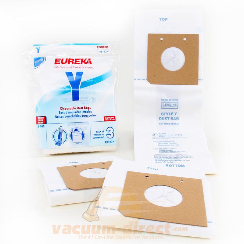Eureka Style Y Vacuum Bags 3 Pack 21-2423-05