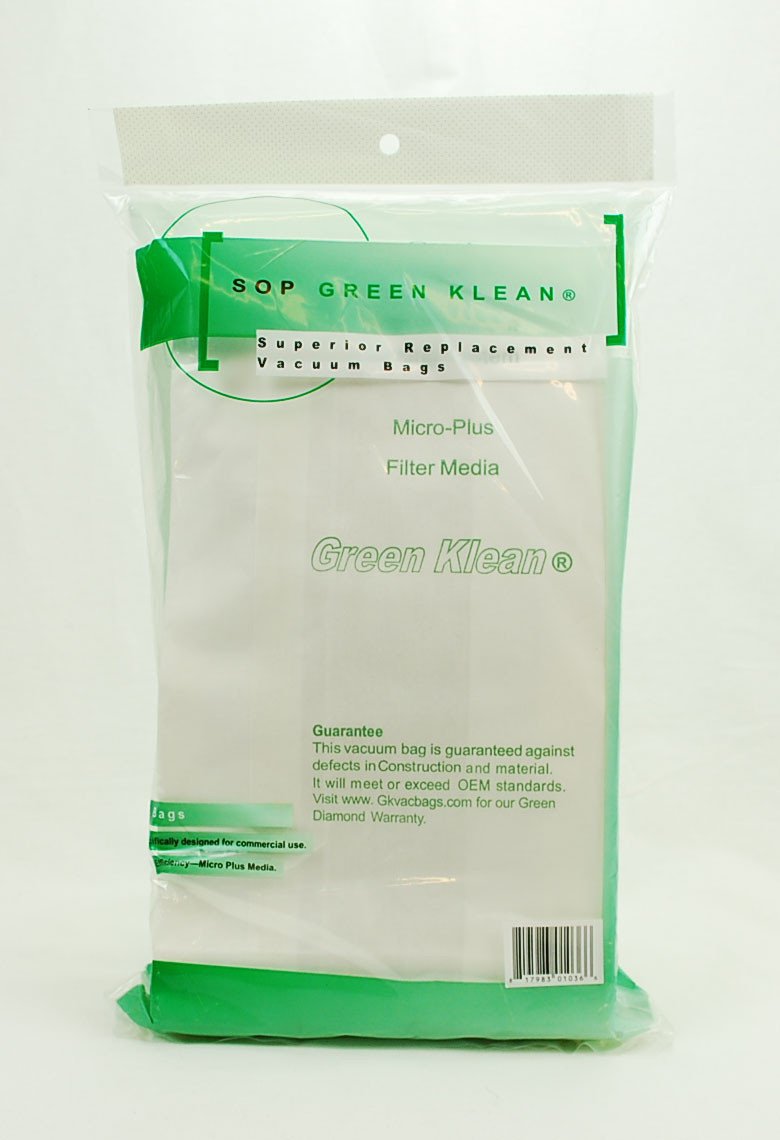Green Klean Oreck Style CC & XL Micro-Plus Vacuum Bags 8 pack GK-OR-XL