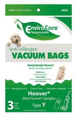 Hoover Type Y Generic WindTunnel Anti-Allergen Vacuum Bags by EnviroCare 3 Pack  A856 HR-14553A