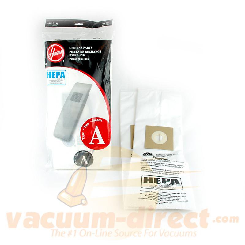 Hoover Type A HEPA Vacuum Bags 2 Pack Genuine Hoover Parts 39-2444-05