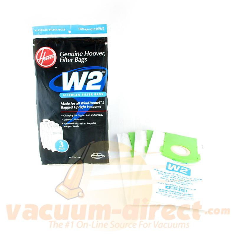 Hoover Type W2 Allergen Filtration Vacuum Bags 3 Pack Genuine Hoover Parts 39-2455-01