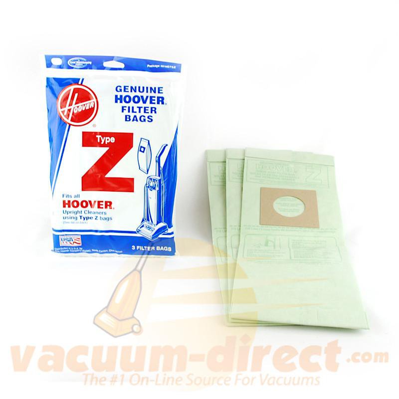 Hoover Type Z Upright Vacuum Bags 3 Pack Genuine Hoover Parts 39-2447-09
