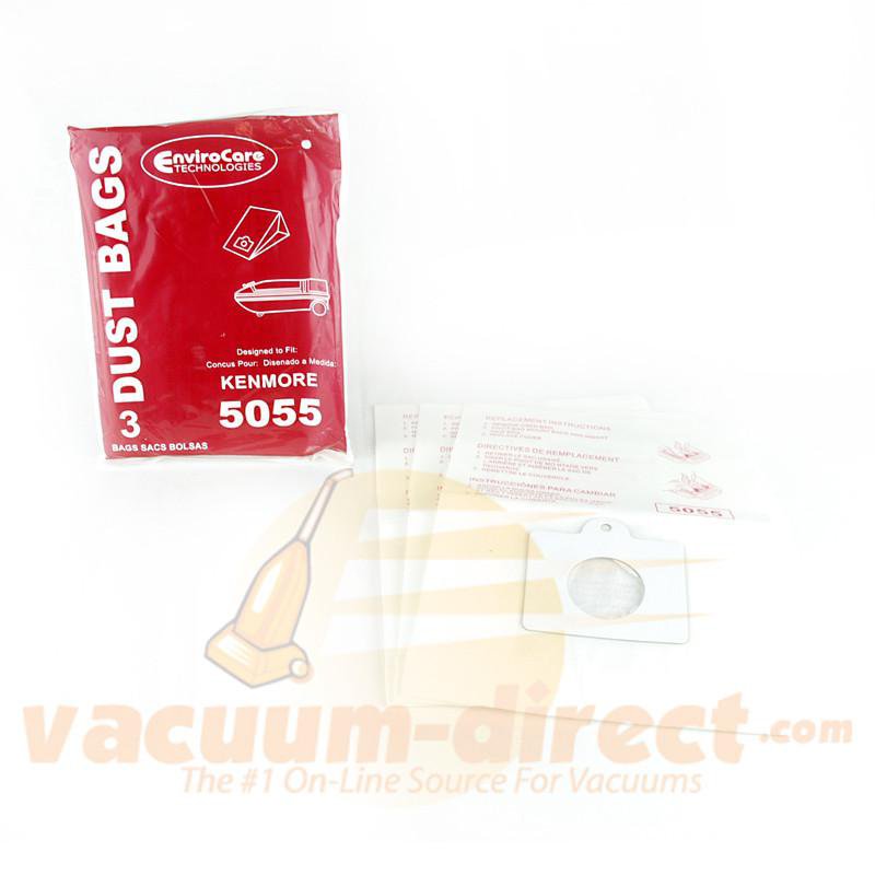 Kenmore 5055 Generic Canister Vacuum Bags by EnviroCare 3 Pack  136SW KER-1455