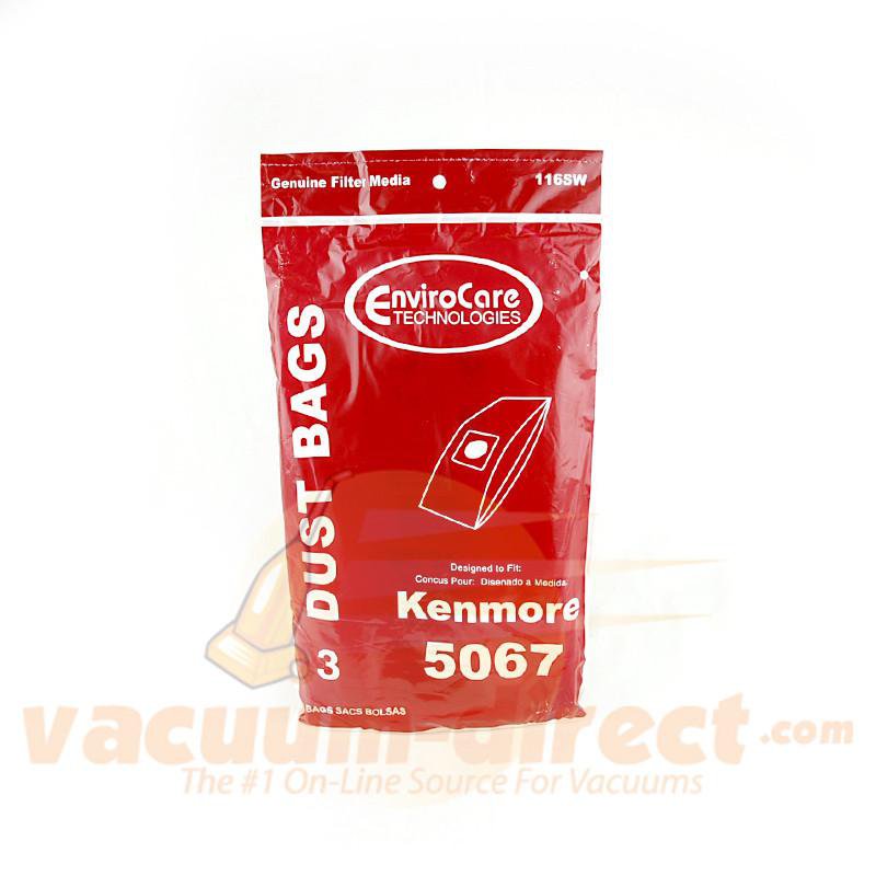 Kenmore 5067 Type X Generic Vacuum Bags by EnviroCare 3 Pack  116SW KER-1426