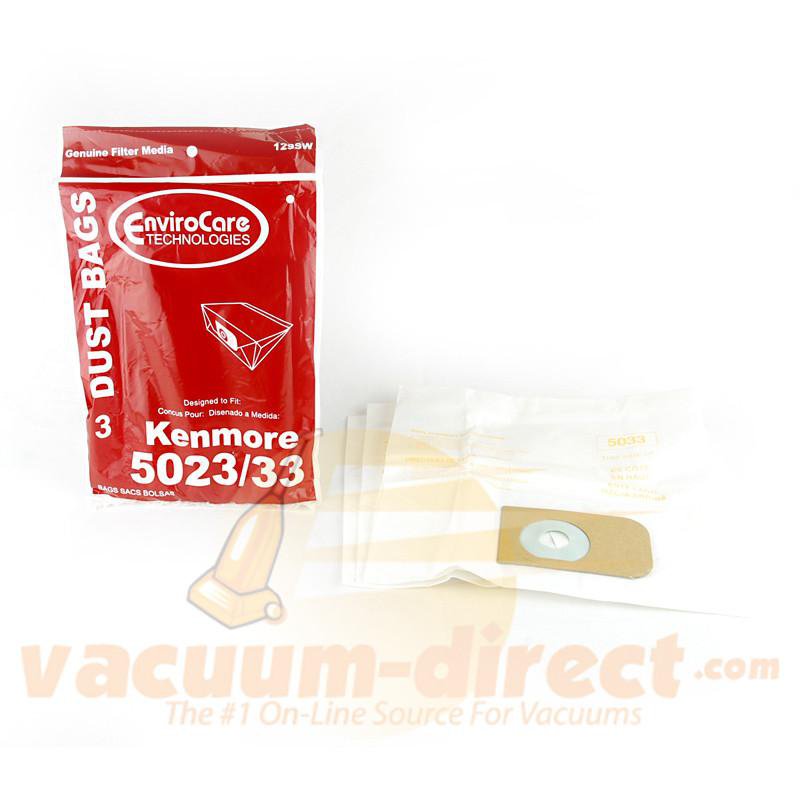 Kenmore Style E 5023 5033 Disposable Canister Vacuum Bags 3 Pack Generic KE-762675