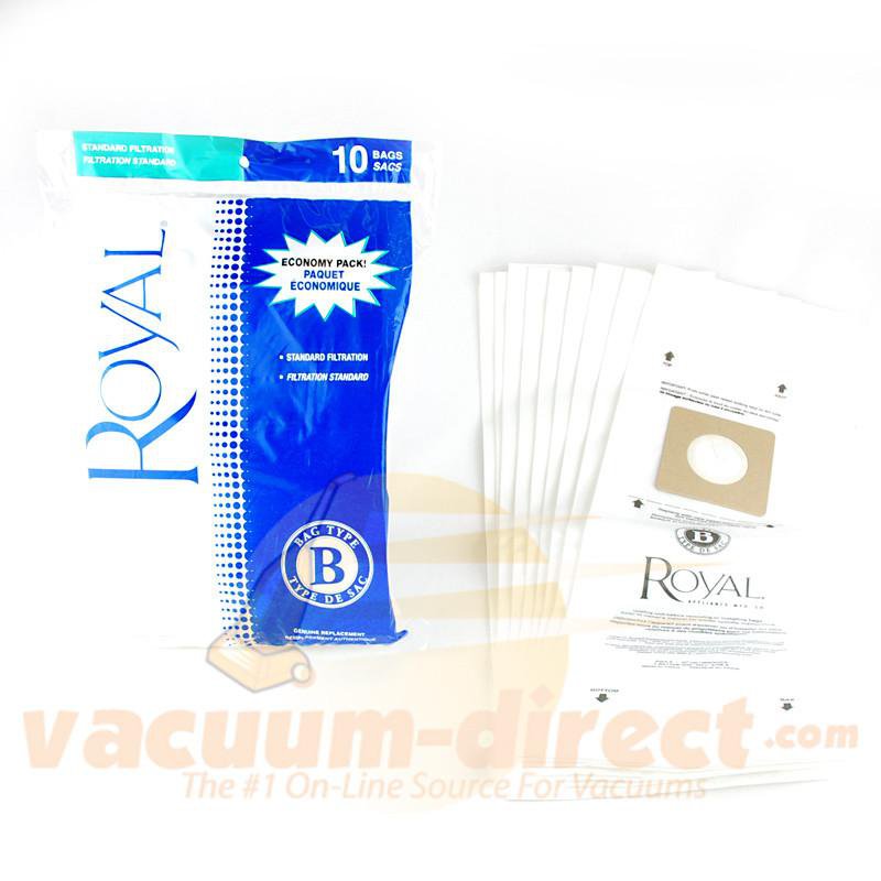 Royal Type B Top Fill Disposable Vacuum Bags 10 Pack 81-2402-01