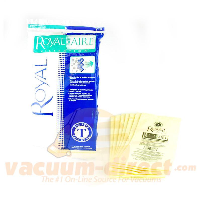 Royal Type T Royal-Aire Filtration Vacuum Bags 7 Pack Genuine Royal 81-2422-04
