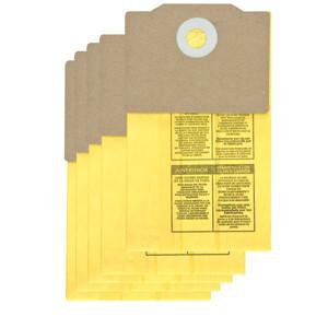 Shop Vac Back Pack Collection Filter Bags 5 Pack 9191710